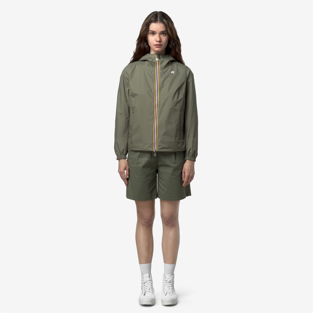 Jackets_Woman_LIL 2.0 PLUS.2 DOUBLE_Short_Green Lichen - Violet Glicine - Commercial 4