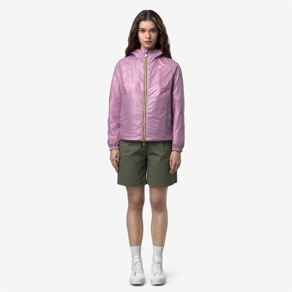 Jackets_Woman_LIL 2.0 PLUS.2 DOUBLE_Short_Green Lichen - Violet Glicine - Commercial 7