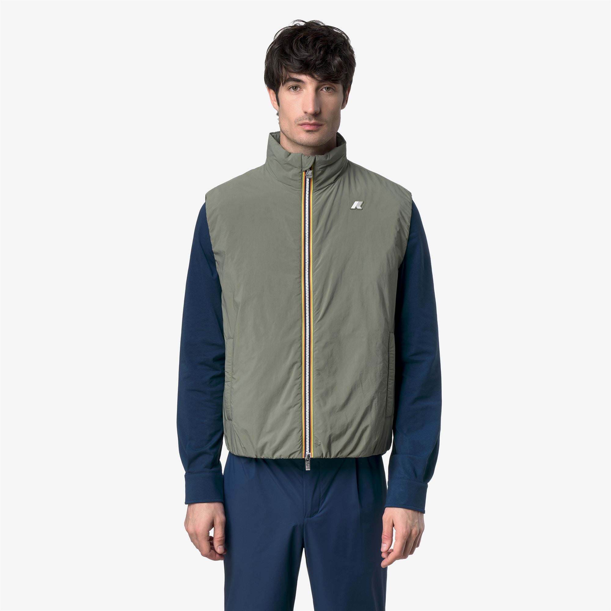 Jackets_Man_VALEN PLAIN WARM_Vest_Green Lichen - Commercial 4
