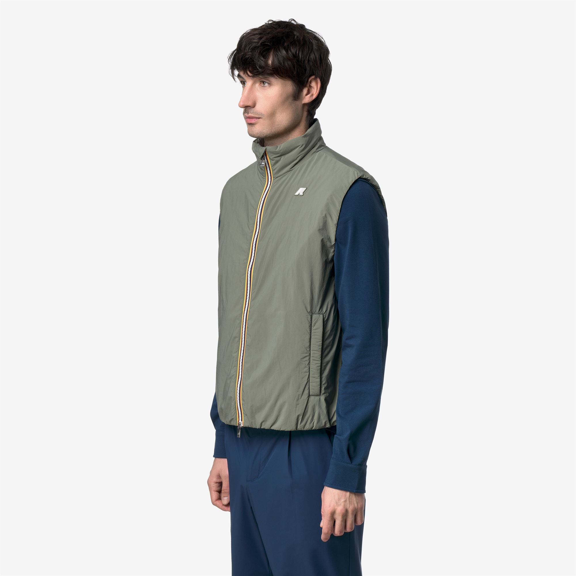 Jackets_Man_VALEN PLAIN WARM_Vest_Green Lichen - Commercial 5