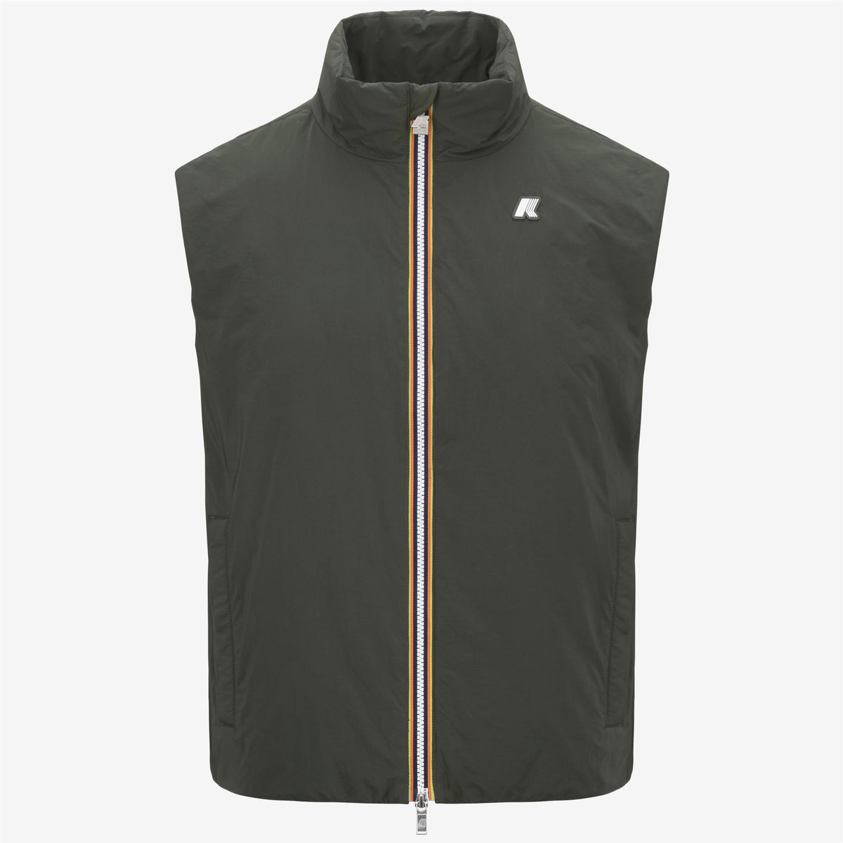 Jackets_MAN_VALEN PLAIN WARM_Vest_GREEN BLACKISH - Commercial 1