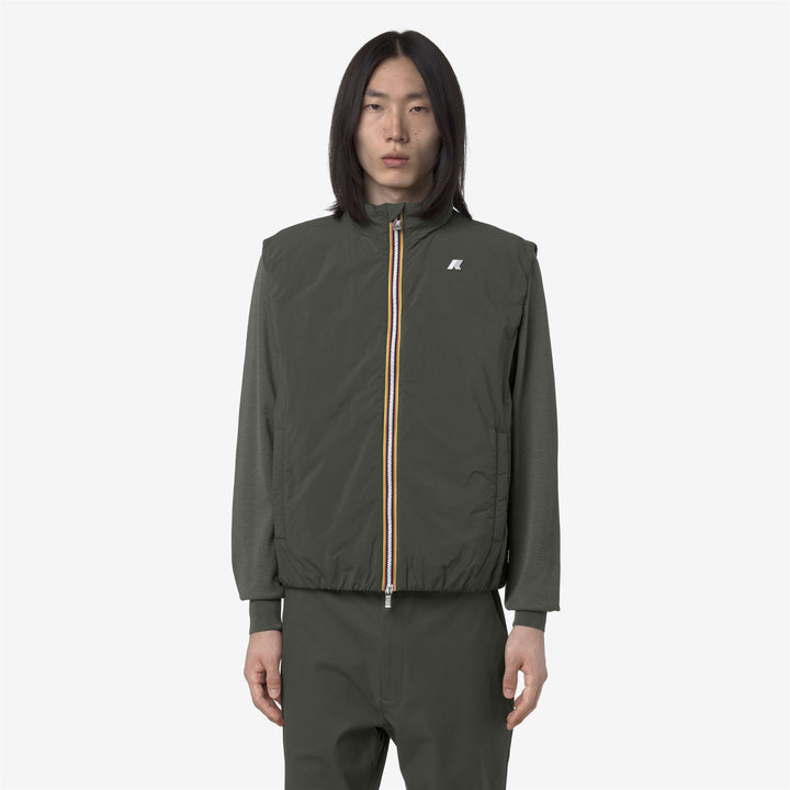 VALEN PLAIN WARM - Jackets - Vest - MAN - GREEN BLACKISH