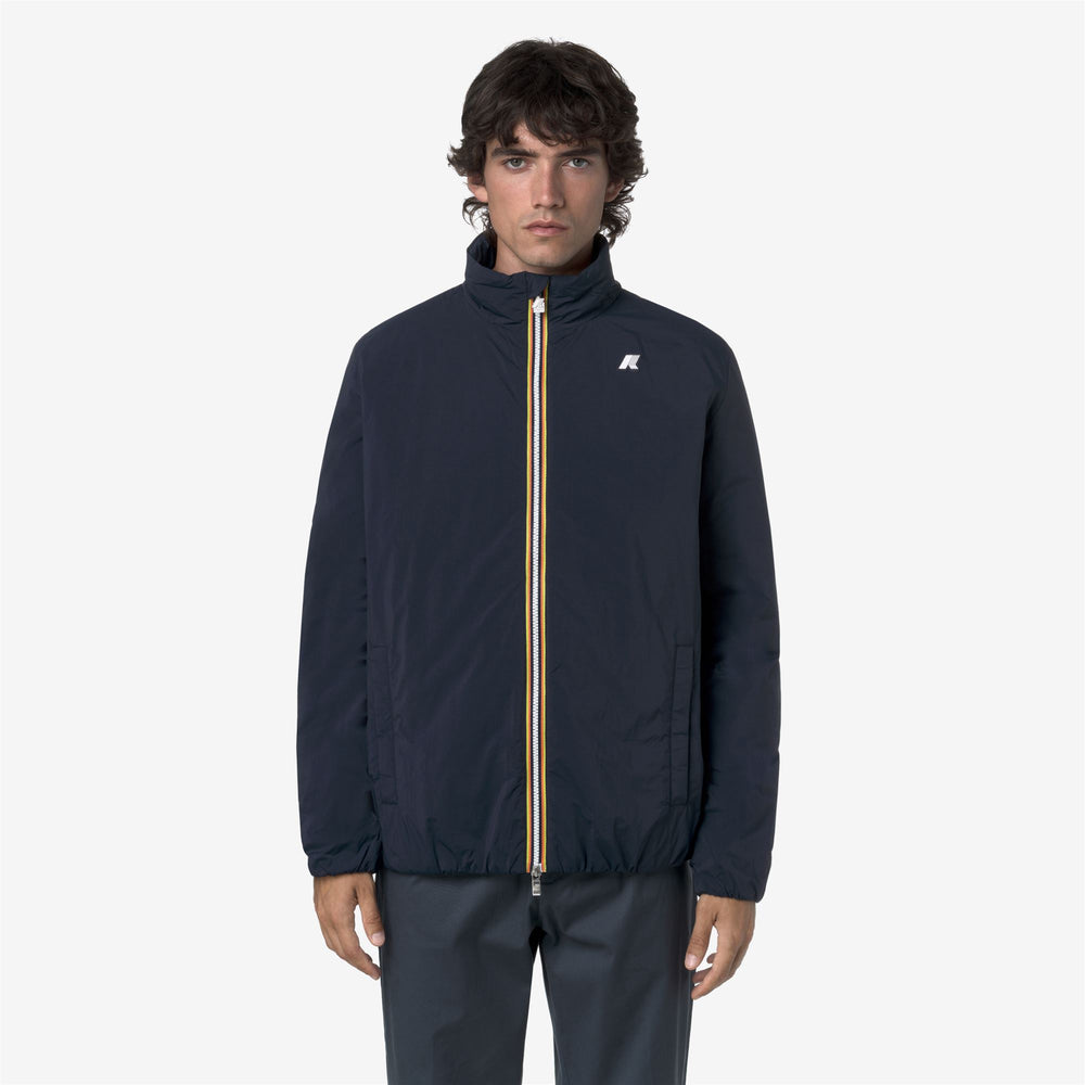 Jackets_MAN_VALENTINE PLAIN WARM_Short_Blue Depth - DressedBack