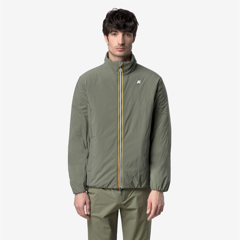 Jackets_Man_VALENTINE PLAIN WARM_Short_Green Lichen - DressedBack