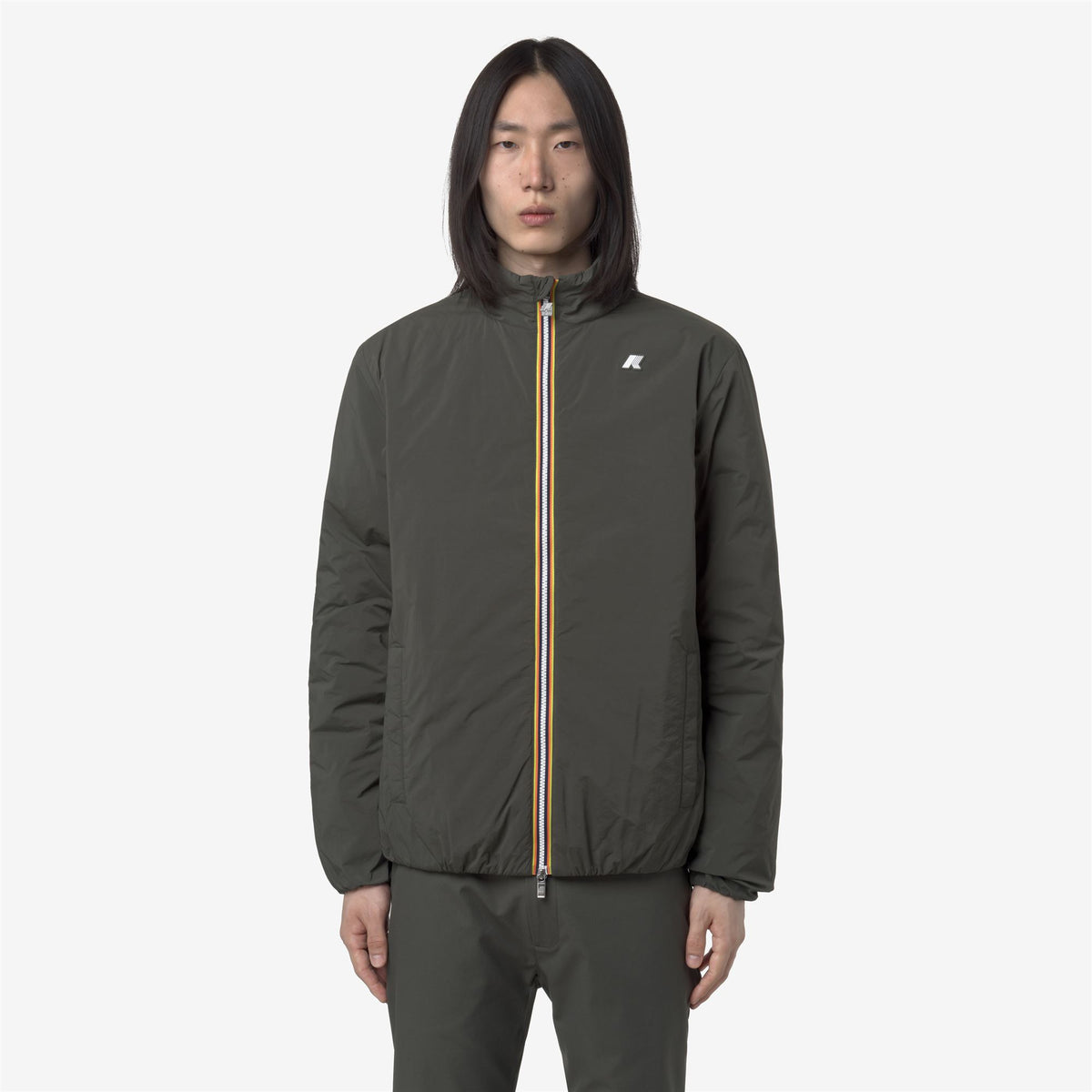 Jackets_MAN_VALENTINE PLAIN WARM_Short_GREEN BLACKISH - Commercial 4