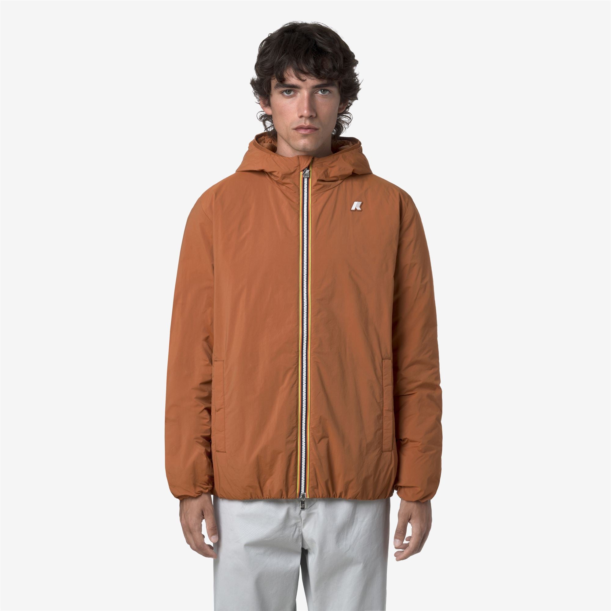 Jackets_MAN_JACK PLAIN WARM_Short_Orange Adobe - Commercial 4