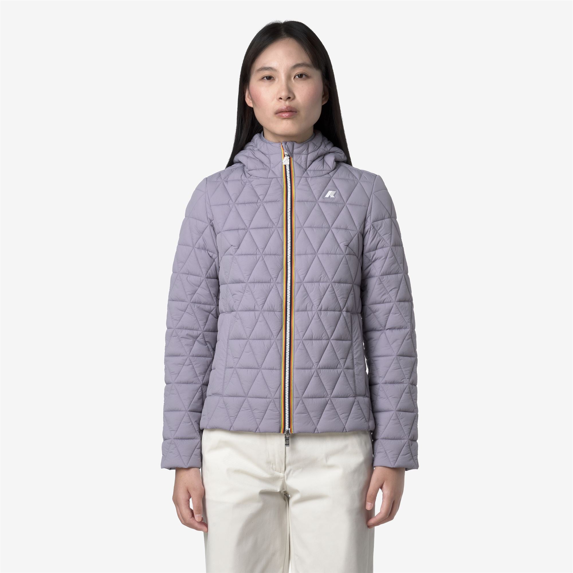 Jackets_WOMAN_LIL DIAMOND QUILTED WARM_Short_Violet Lavender - Commercial 4