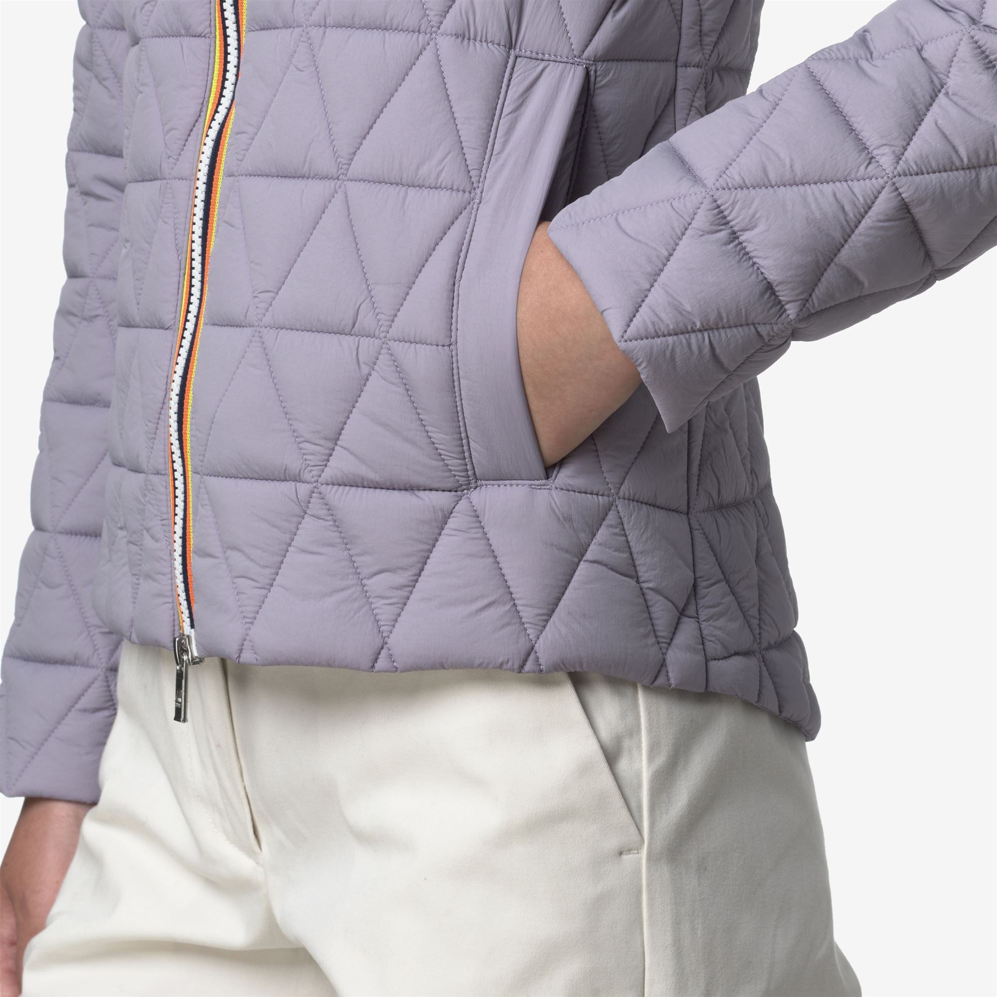Jackets_WOMAN_LIL DIAMOND QUILTED WARM_Short_Violet Lavender - Commercial 7