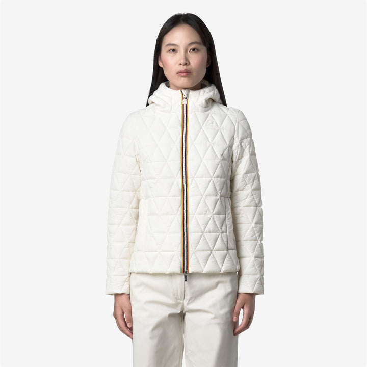 Jackets_WOMAN_LIL DIAMOND QUILTED WARM_Short_White Gardenia - DressedBack