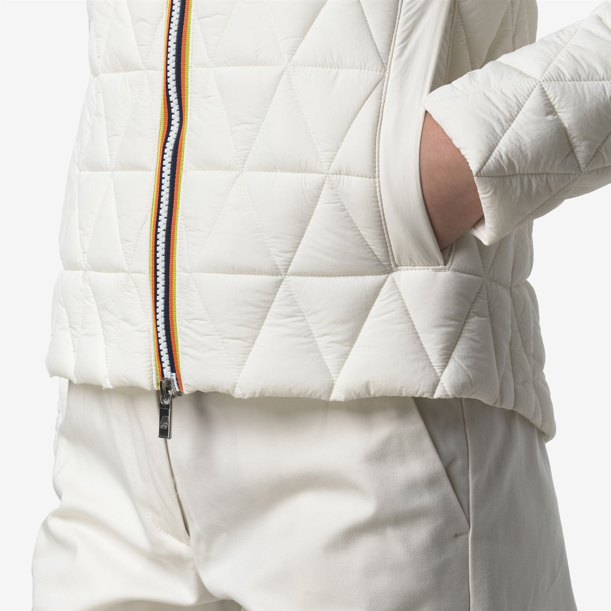 Jackets_WOMAN_LIL DIAMOND QUILTED WARM_Short_White Gardenia - Commercial 7