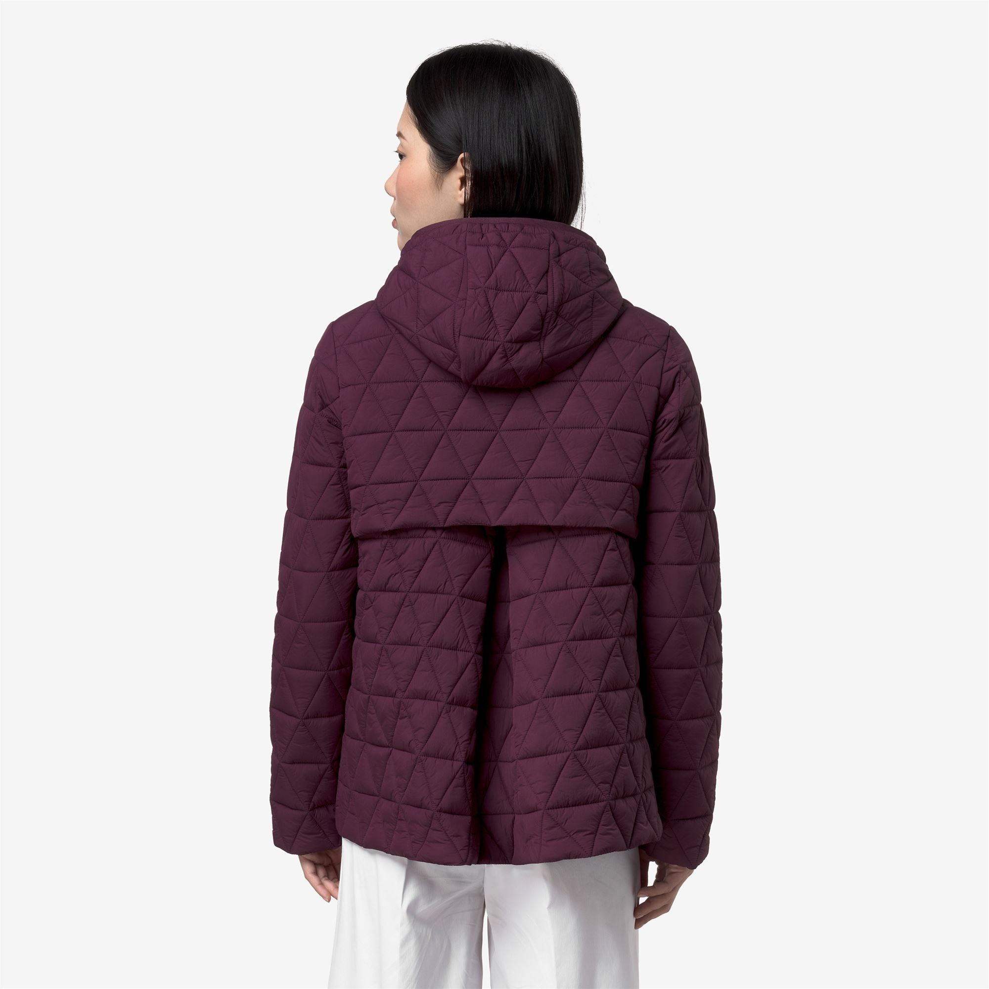 Jackets_Woman_MADLAINE DIAMOND QUILTED WARM_Short_Violet Mauve Wine - Commercial 6