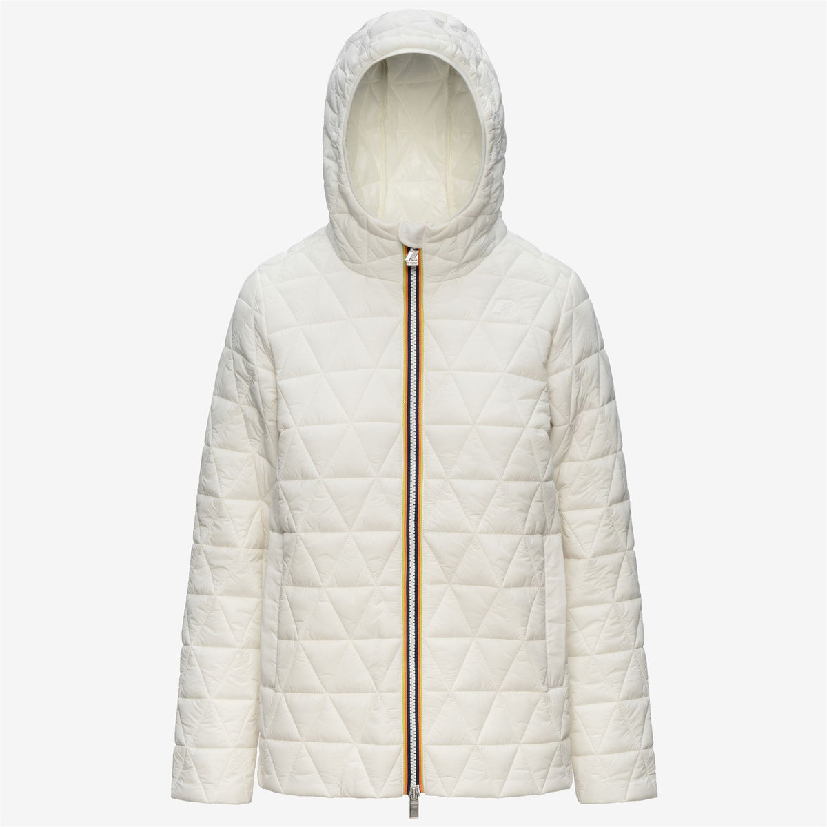 Jackets_Woman_MADLAINE DIAMOND QUILTED WARM_Short_White Natural - Commercial 1