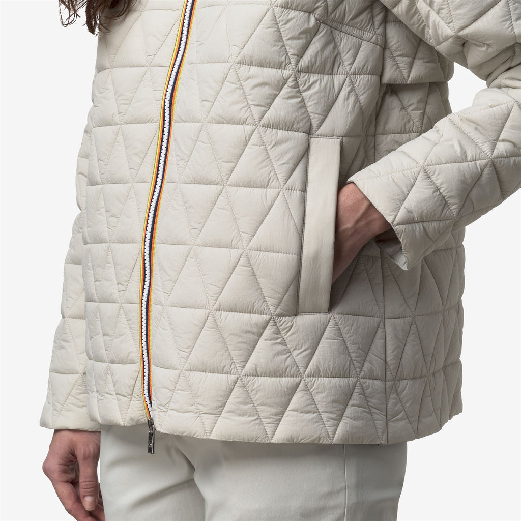 Jackets_Woman_MADLAINE DIAMOND QUILTED WARM_Short_BEIGE LT - Commercial 7