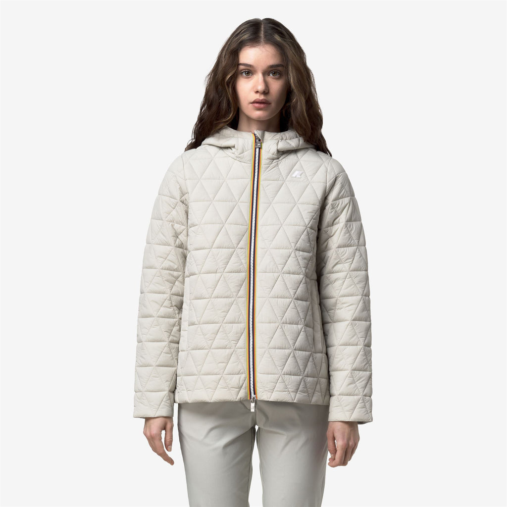 Jackets_Woman_MADLAINE DIAMOND QUILTED WARM_Short_BEIGE LT - Commercial 4
