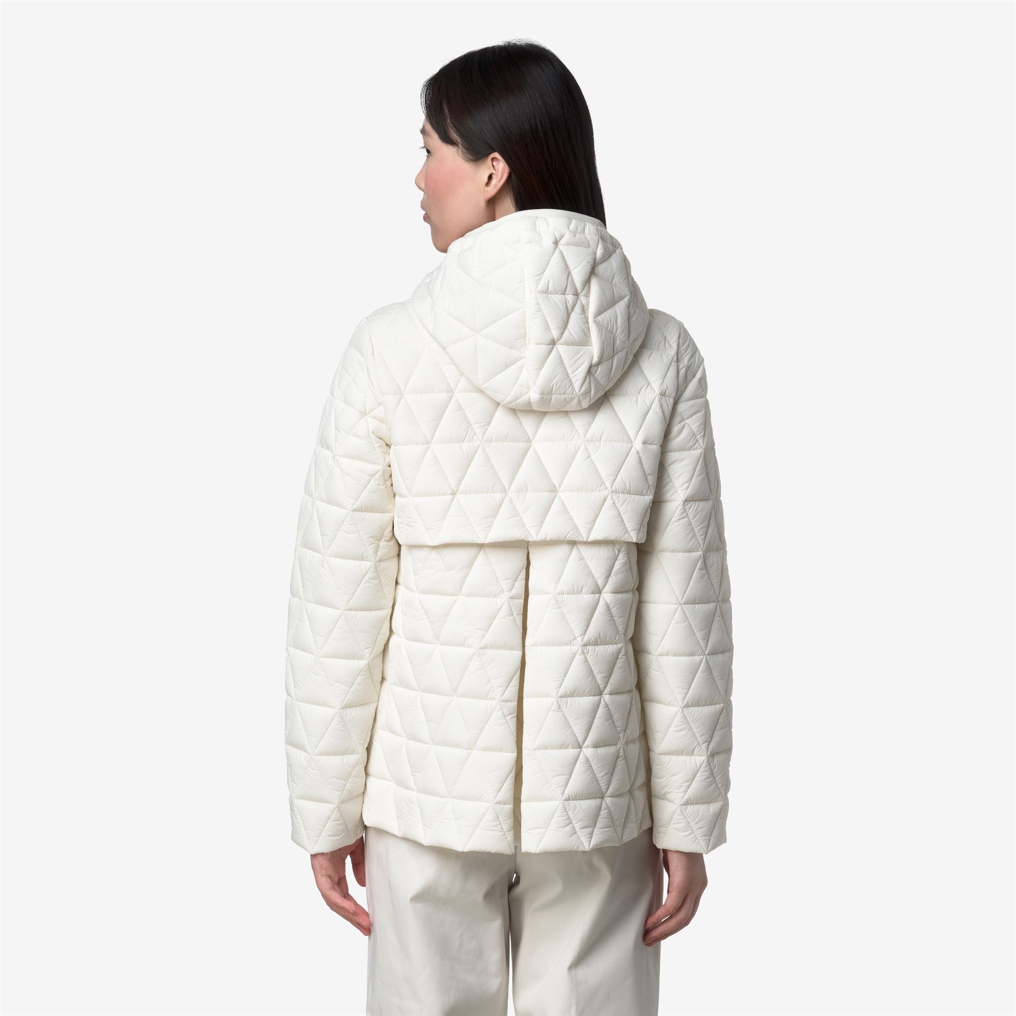 Jackets_WOMAN_MADLAINE DIAMOND QUILTED WARM_Short_White Gardenia - Commercial 6