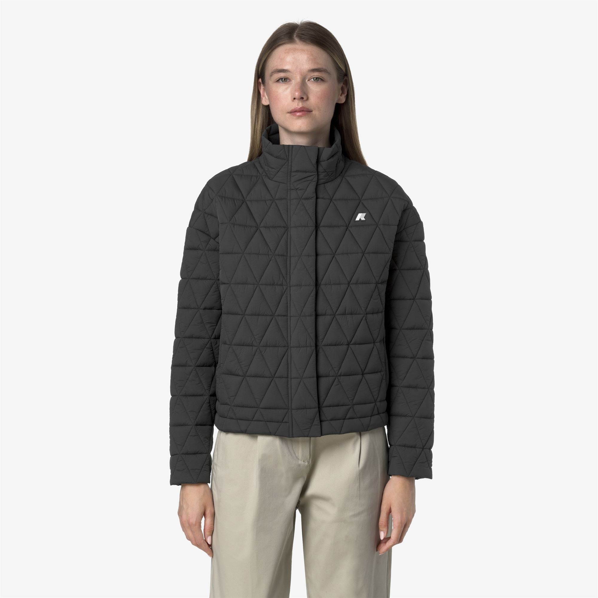Jackets_WOMAN_SABRINA DIAMOND QUILTED WARM_Short_Grey Shadow Dk - Commercial 4