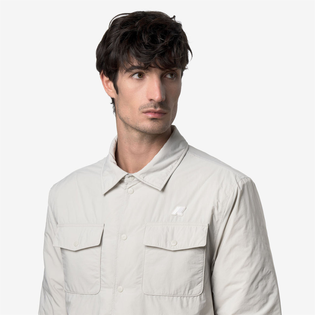 Jackets_Man_UMBERT PLAIN WARM_Short_BEIGE LT - DetailDouble