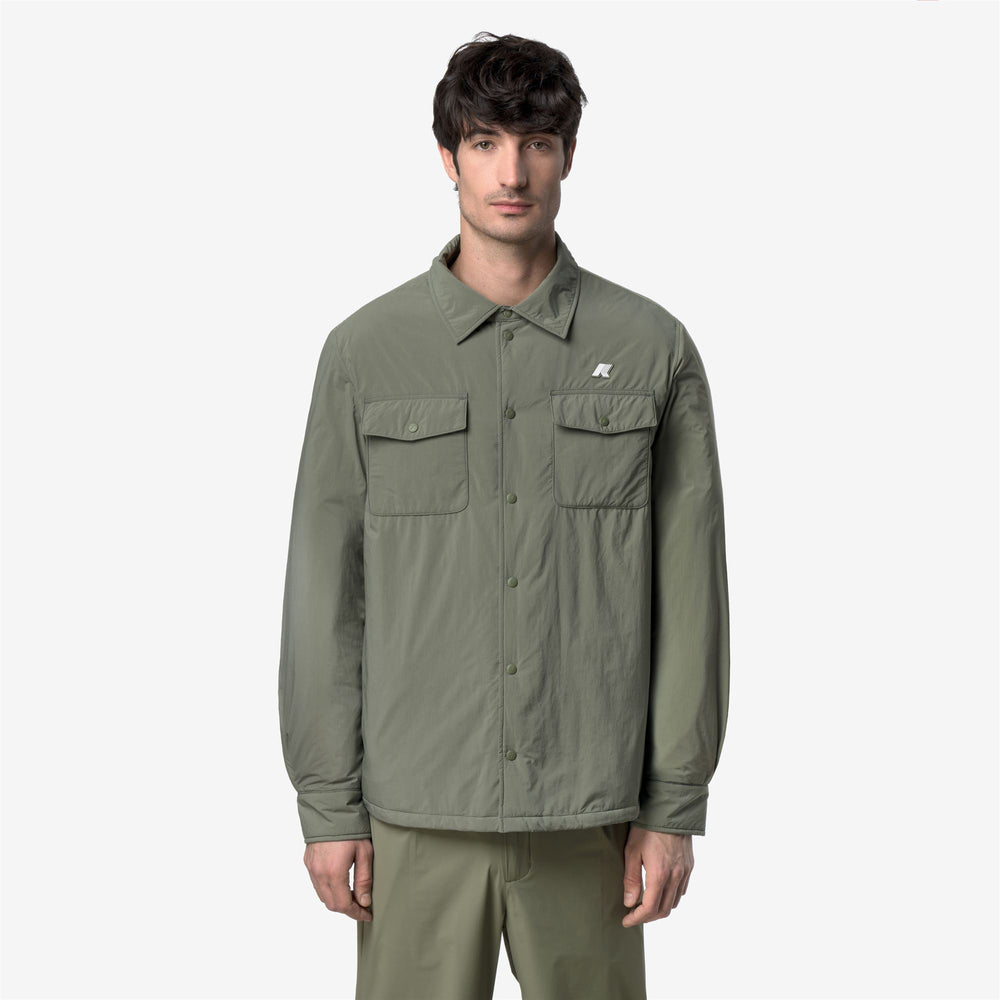 Jackets_Man_UMBERT PLAIN WARM_Short_Green Lichen - DressedBack