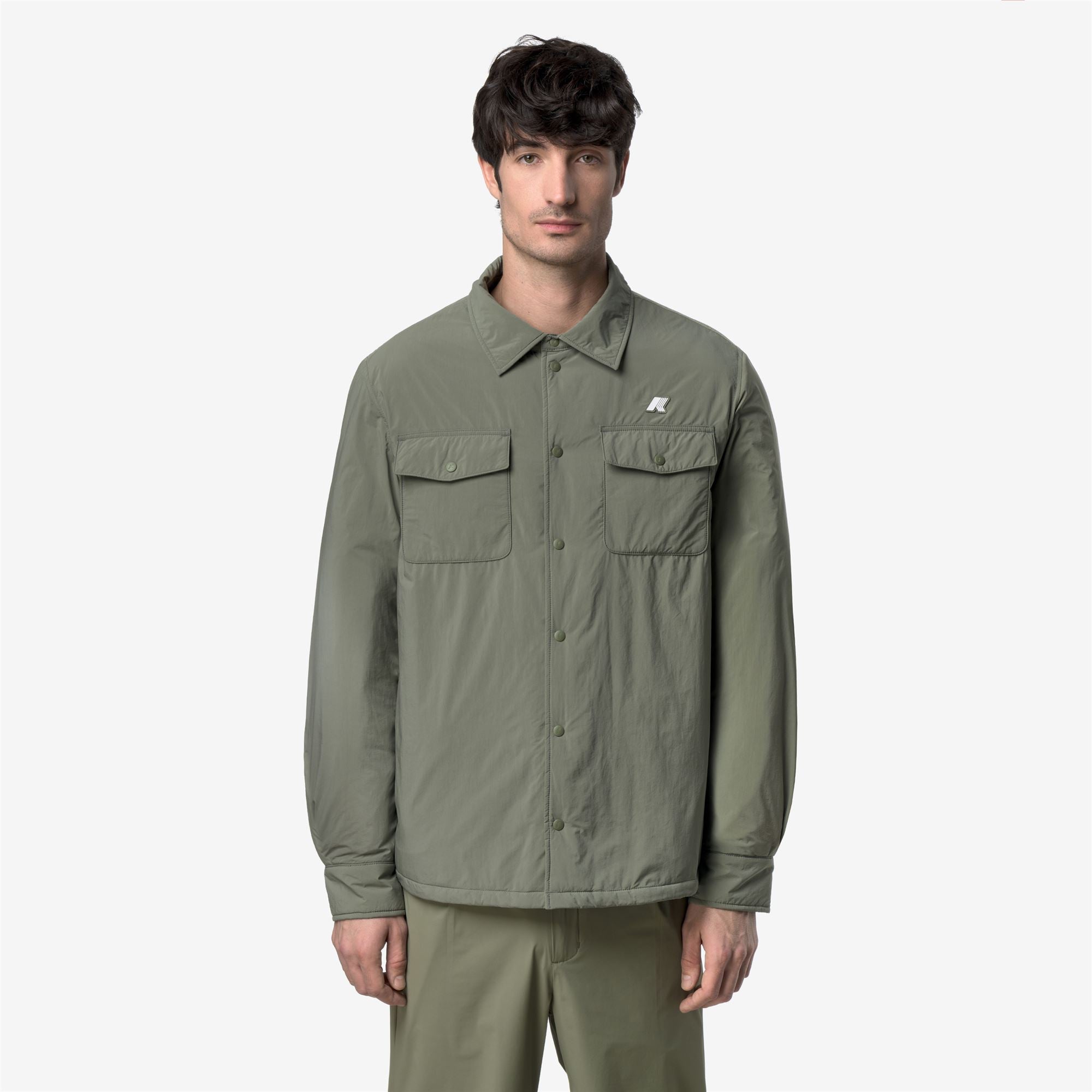 Jackets_Man_UMBERT PLAIN WARM_Short_Green Lichen - Commercial 4