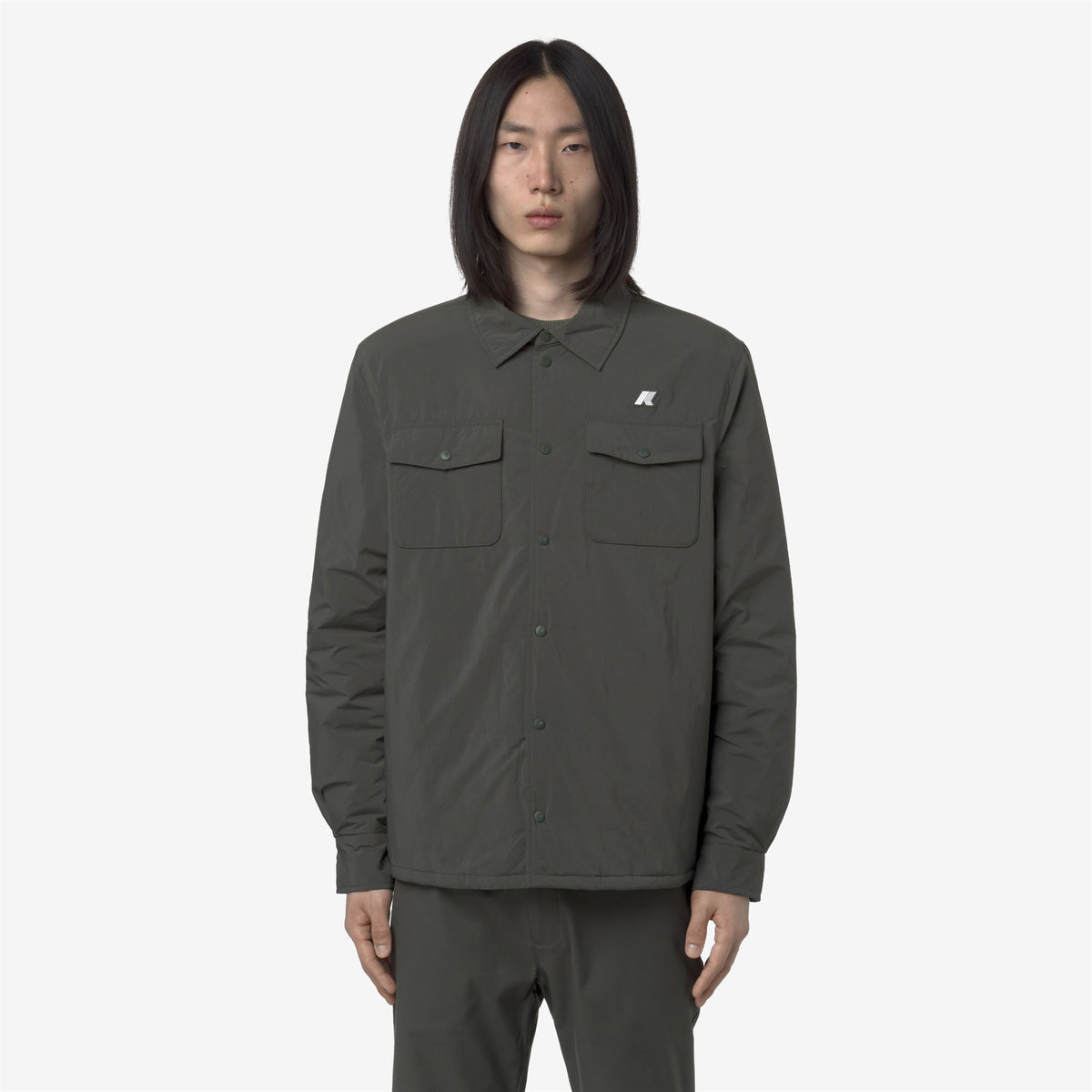 Jackets_MAN_UMBERT PLAIN WARM_Short_GREEN BLACKISH - Commercial 4