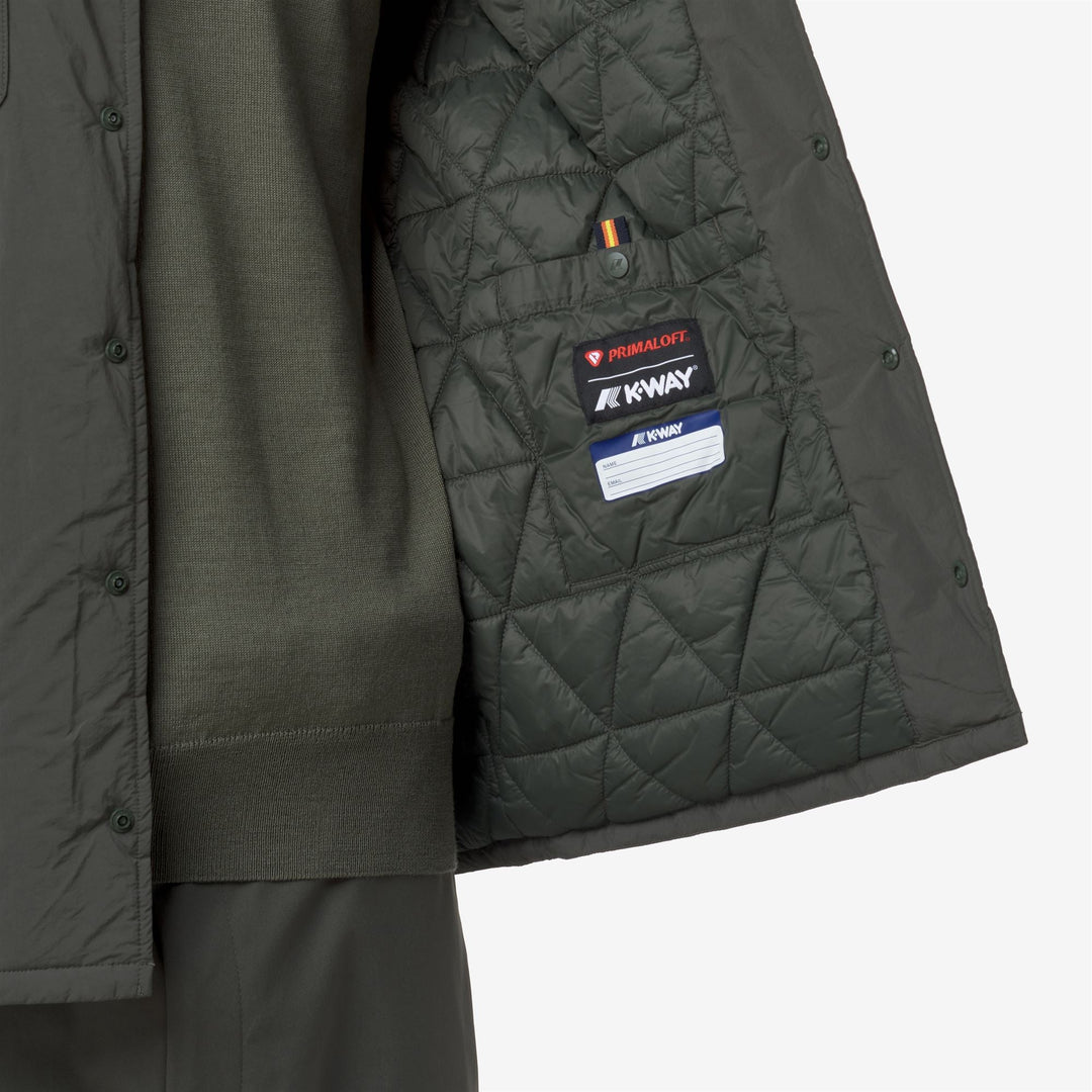 UMBERT PLAIN WARM - Jackets - Short - MAN - GREEN BLACKISH