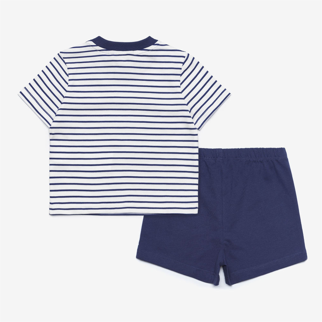 Sets_KID UNISEX_E. PETE SET STRIPES JERSEY_Shorts / T-Shirt_White - Blue Deep Cobalt - Commercial 2