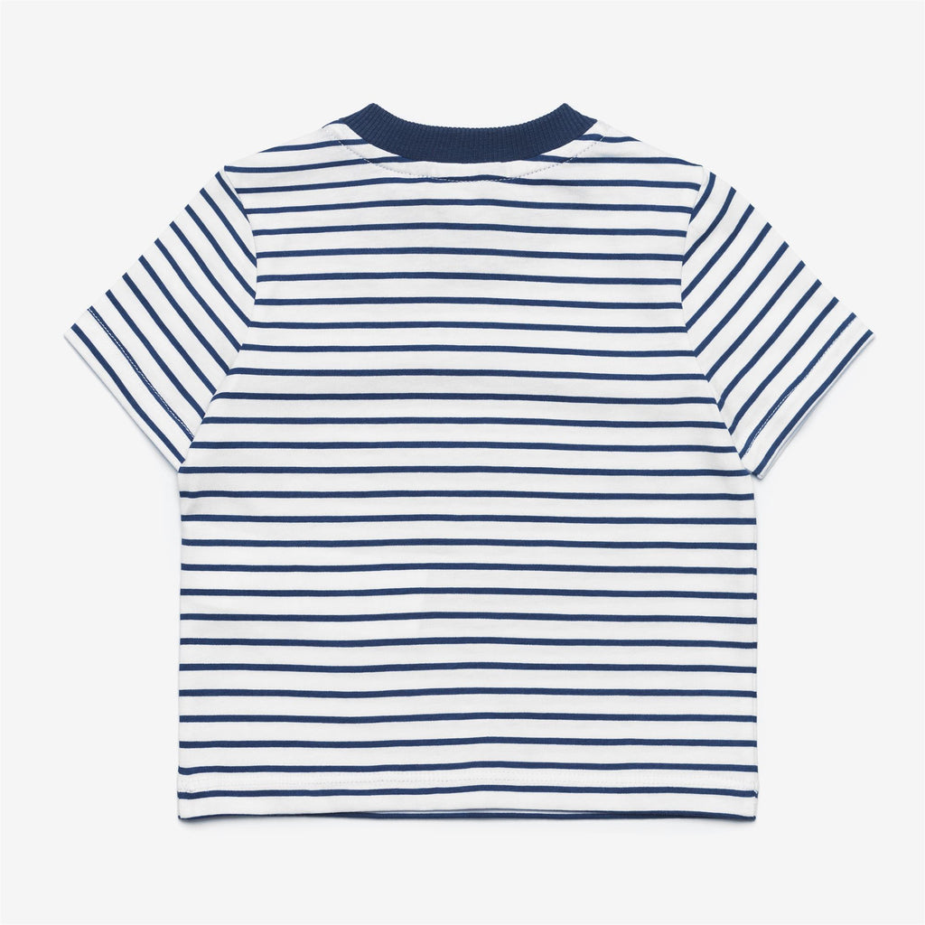 Sets_Kid unisex_E. PETE SET STRIPES JERSEY_Shorts / T-Shirt_White - Blue Insignia - Commercial 3