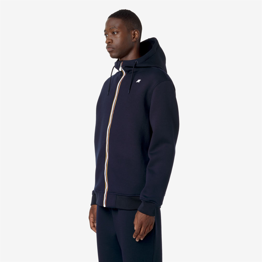 Fleece_MAN_RAINER SPACER_Jacket_Blue Depth - Detail