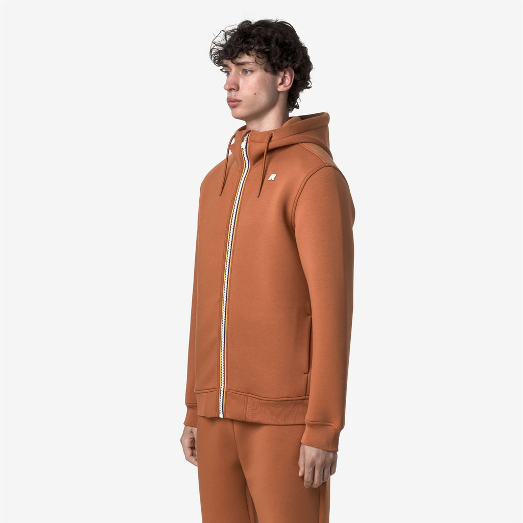 Fleece_MAN_RAINER SPACER_Jacket_Orange Adobe - Commercial 5