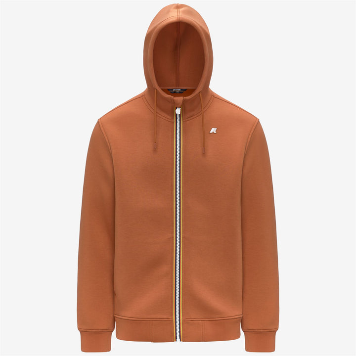 Fleece_MAN_RAINER SPACER_Jacket_Orange Adobe - Photo