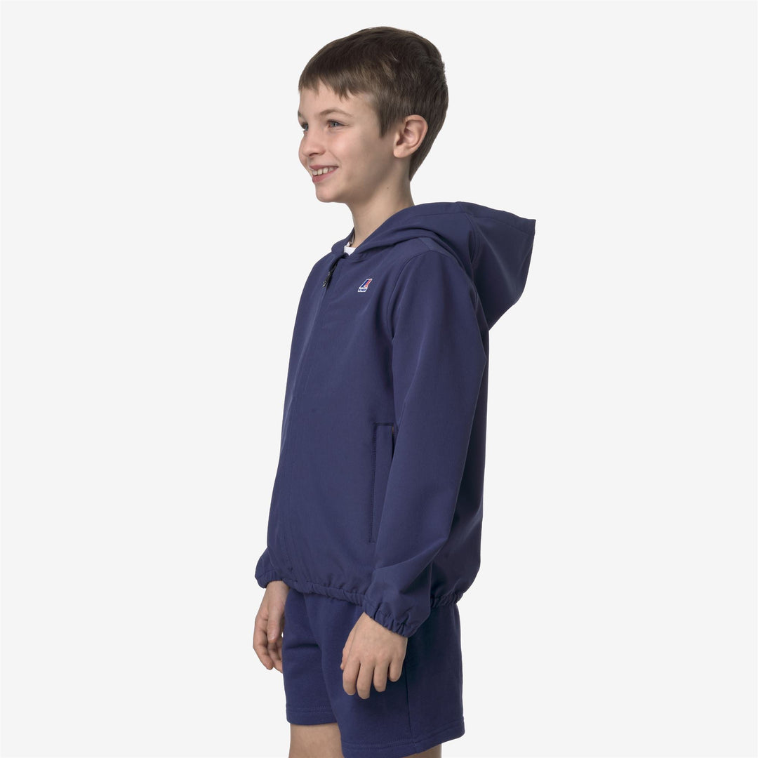 P. LE VRAI GARETH - Fleece - Jacket - KID UNISEX - BLUE DEEP COBALT