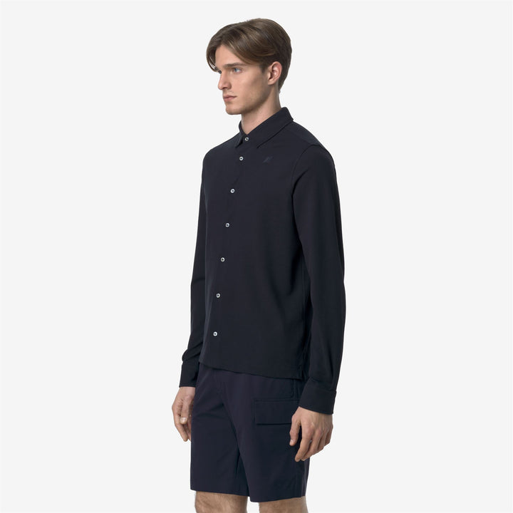 TIMOTHEE PIQUE - Shirts - CLASSIC - MAN - BLUE DEPTH