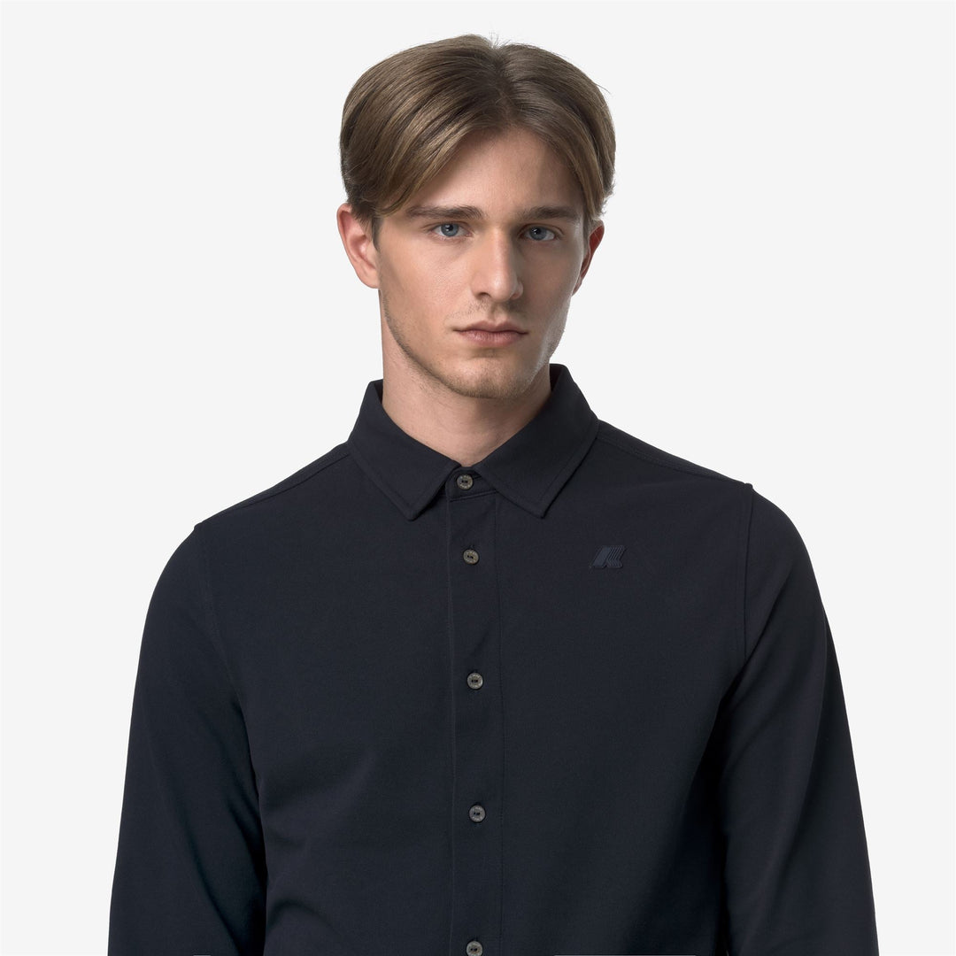 TIMOTHEE PIQUE - Shirts - CLASSIC - MAN - BLUE DEPTH