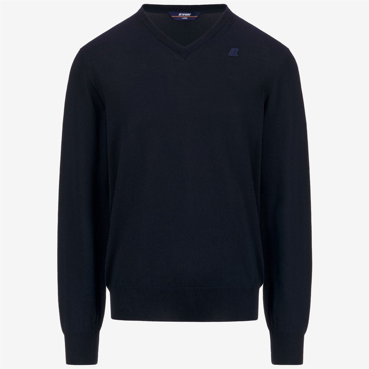 Knitwear_MAN_ANTOINE MERINO_Pull Over_Blue Depth - Commercial 1