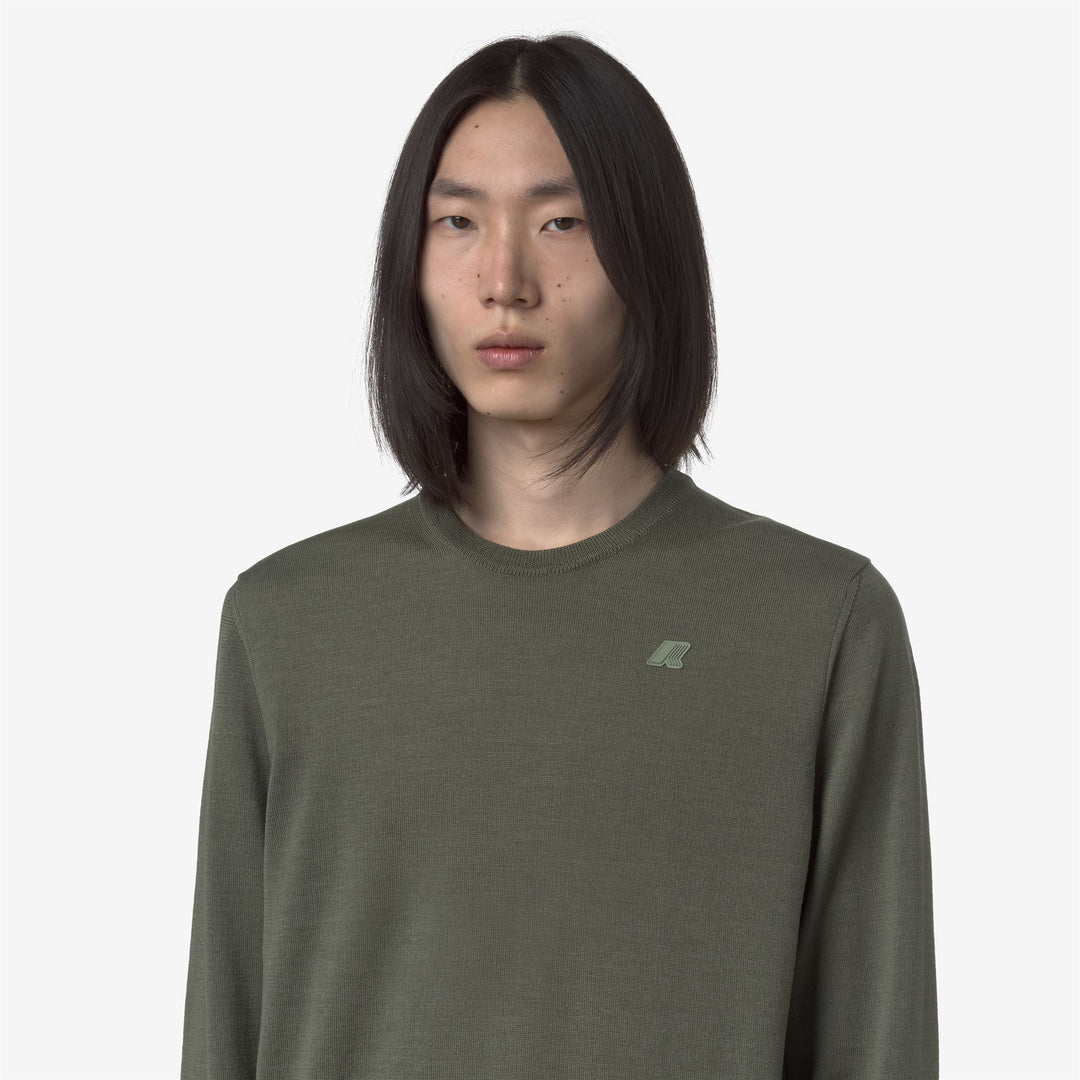 SEBASTIEN MERINO - Knitwear - Pull  Over - MAN - Green Sage
