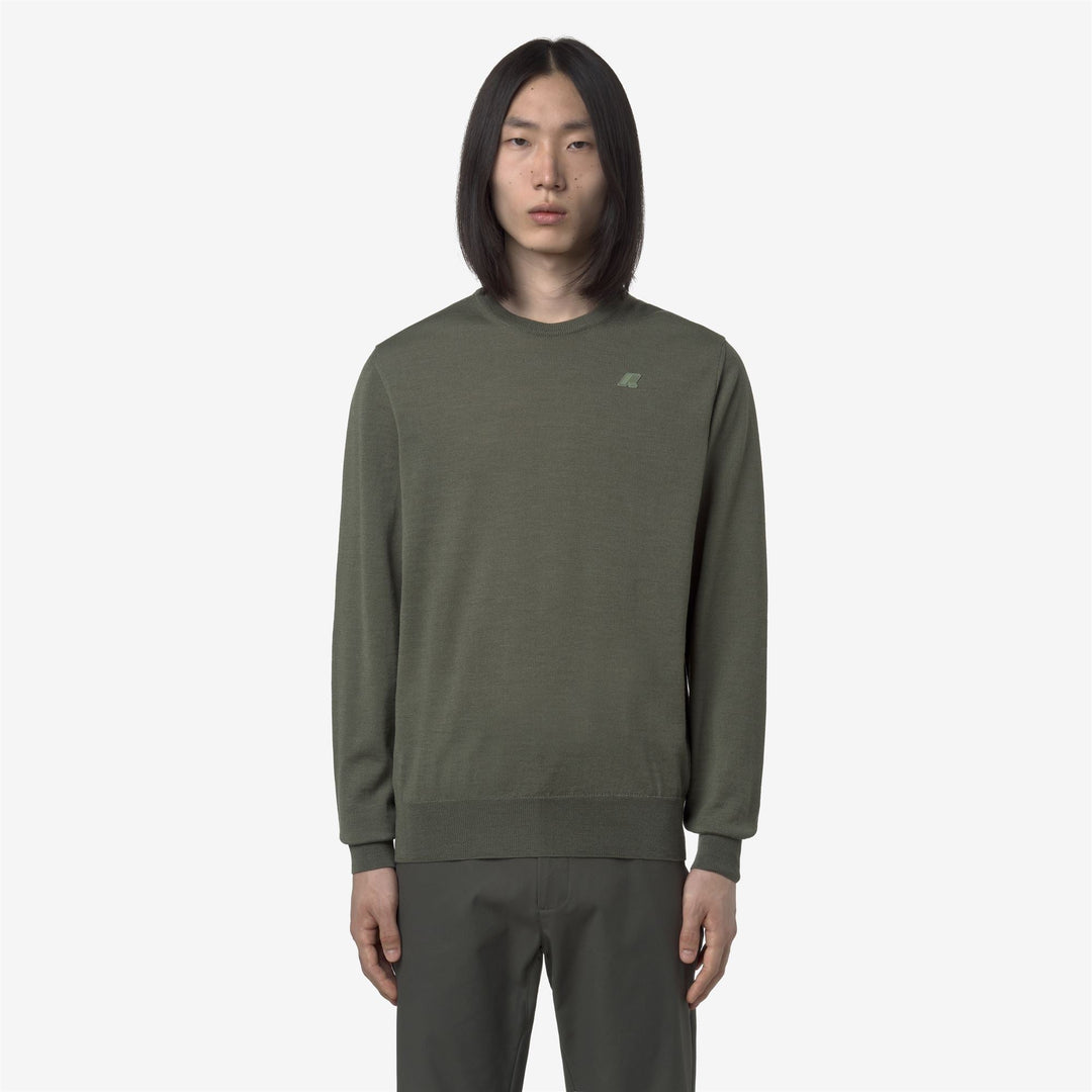 SEBASTIEN MERINO - Knitwear - Pull  Over - MAN - Green Sage