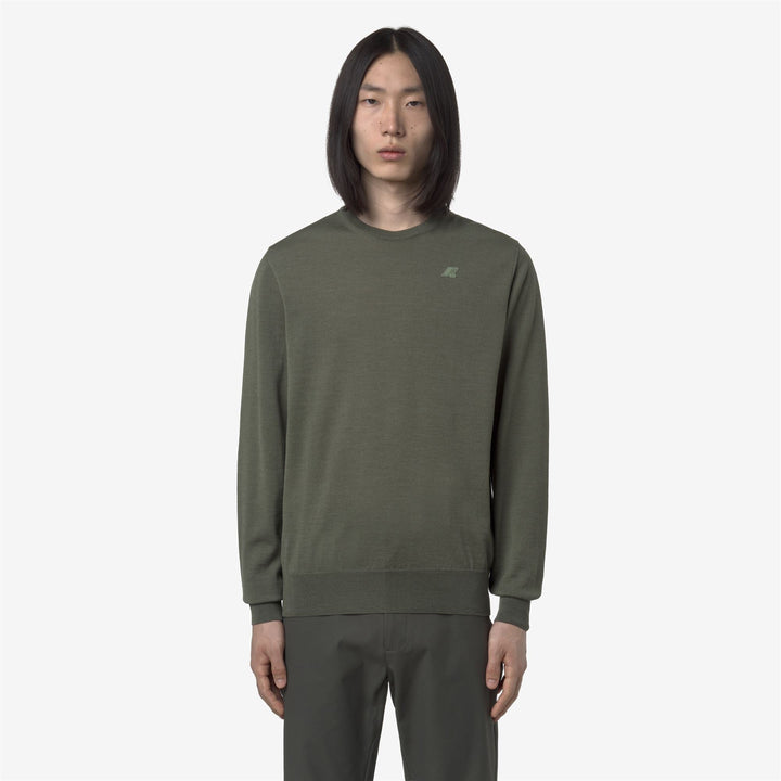 SEBASTIEN MERINO - Knitwear - Pull  Over - MAN - Green Sage