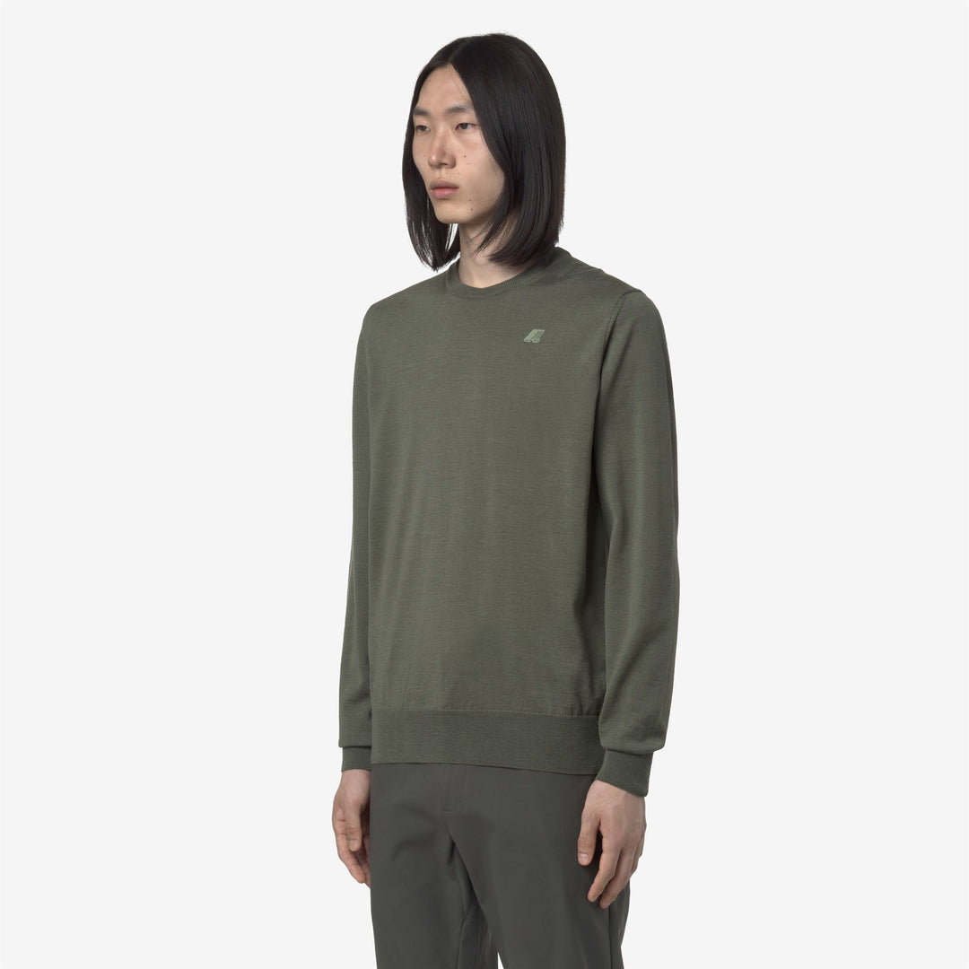 SEBASTIEN MERINO - Knitwear - Pull  Over - MAN - Green Sage