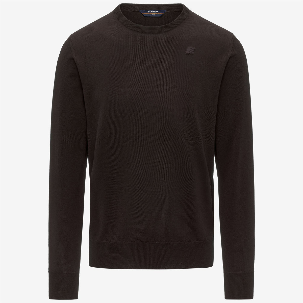 Knitwear_MAN_SEBASTIEN MERINO_Pull Over_Black Coffee - Commercial 1