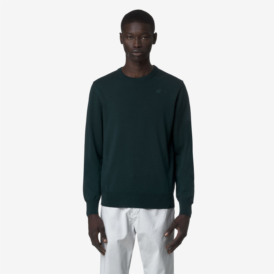 SEBASTIEN MERINO - Knitwear - Pull  Over - MAN - Green Ponderosa