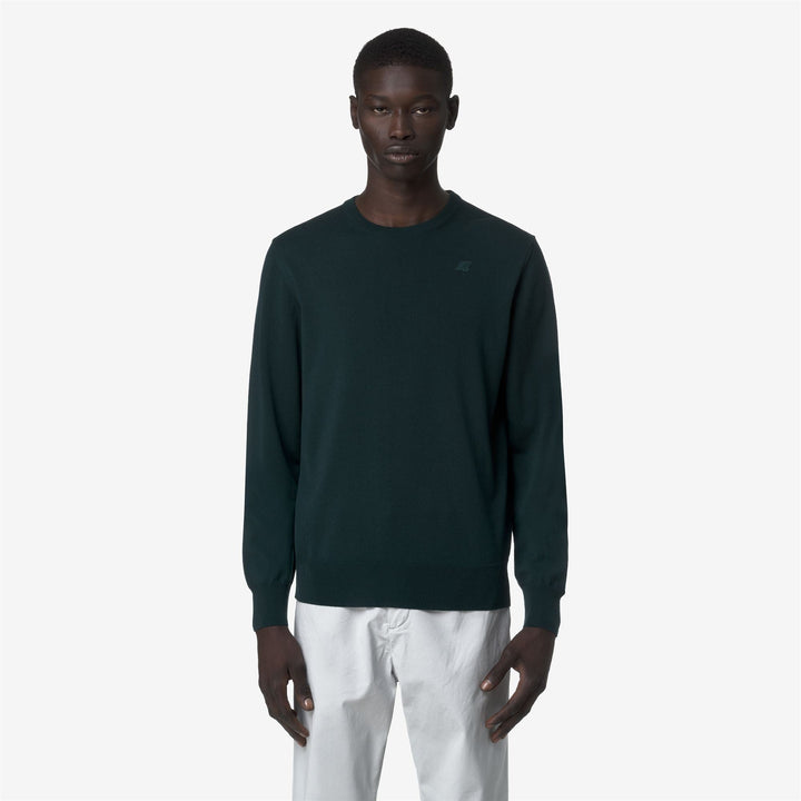 SEBASTIEN MERINO - Knitwear - Pull  Over - MAN - Green Ponderosa