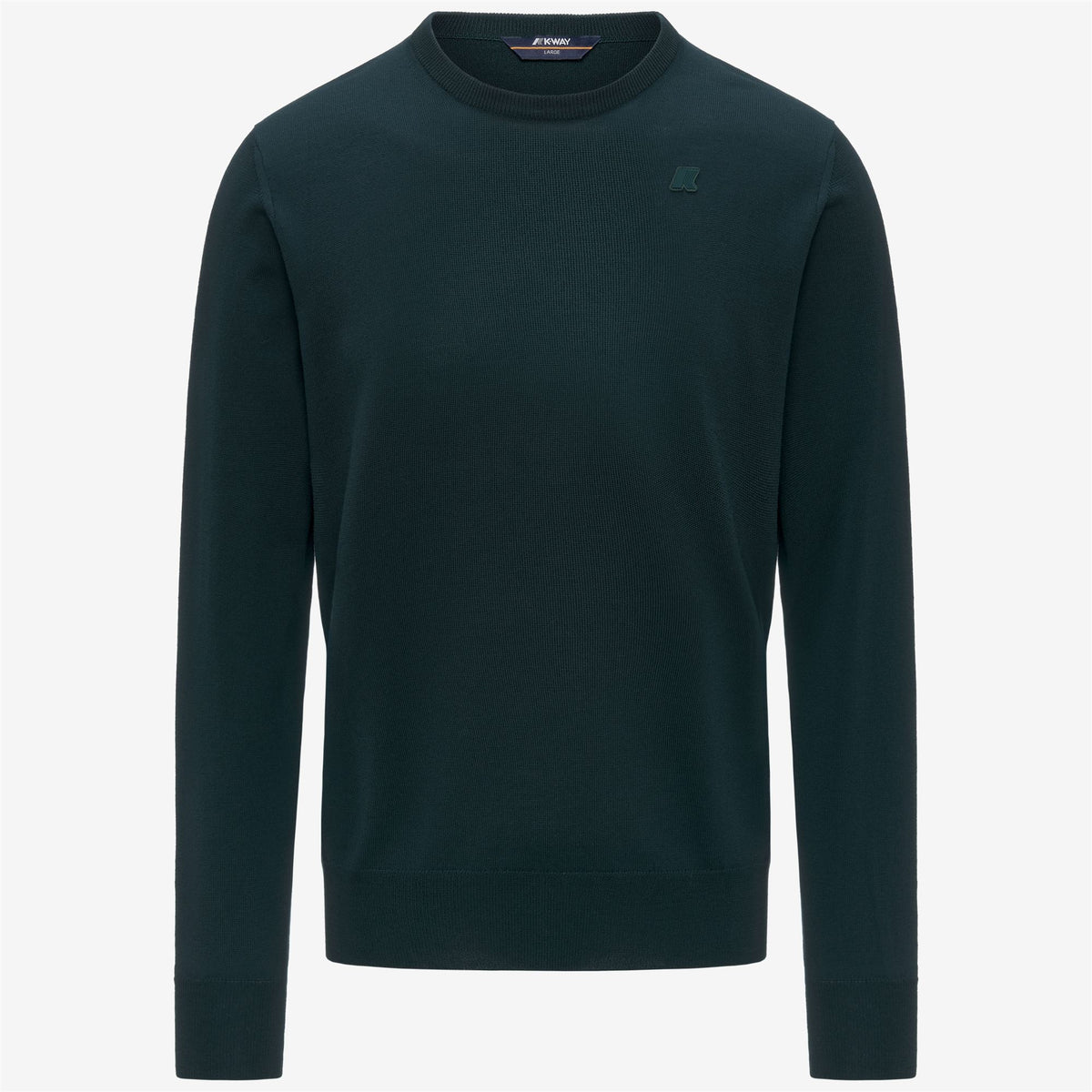 Knitwear_MAN_SEBASTIEN MERINO_Pull Over_Green Ponderosa - Commercial 1