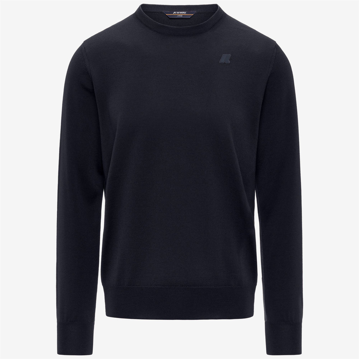 Knitwear_MAN_SEBASTIEN MERINO_Pull Over_Blue Depth - Commercial 1