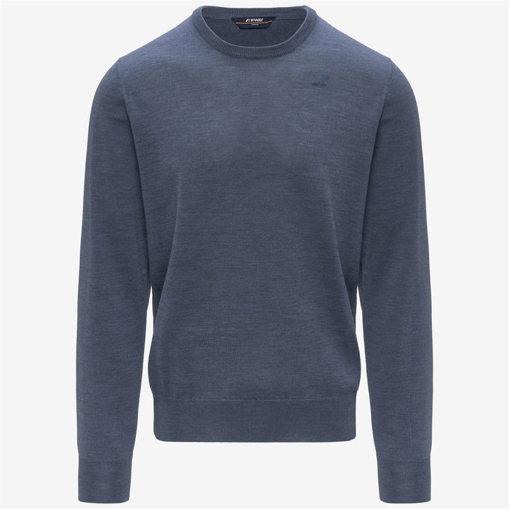 SEBASTIEN MERINO - Knitwear - Pull  Over - MAN - Blue Avion Mel