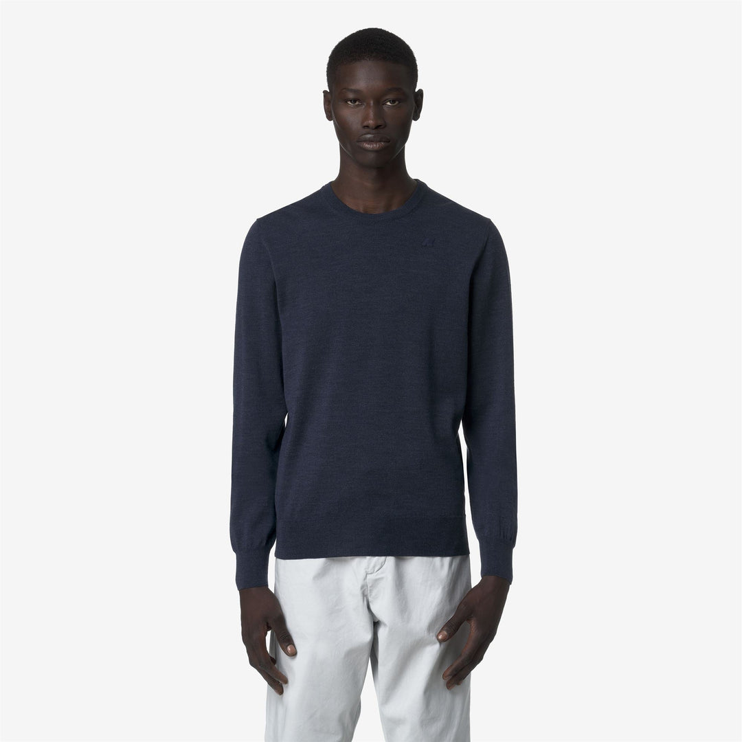 SEBASTIEN MERINO - Knitwear - Pull  Over - MAN - Blue Faded Mel