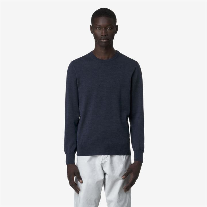SEBASTIEN MERINO - Knitwear - Pull  Over - MAN - Blue Faded Mel