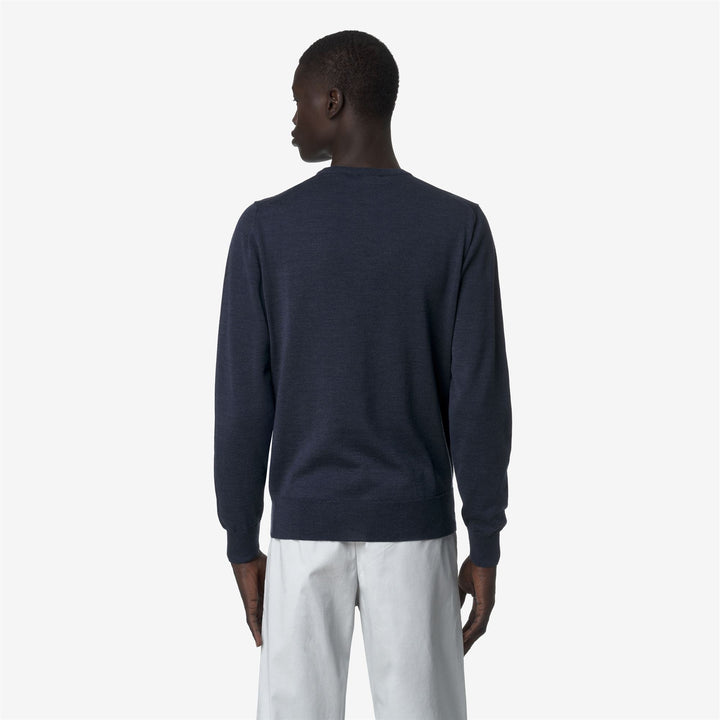 SEBASTIEN MERINO - Knitwear - Pull  Over - MAN - Blue Faded Mel