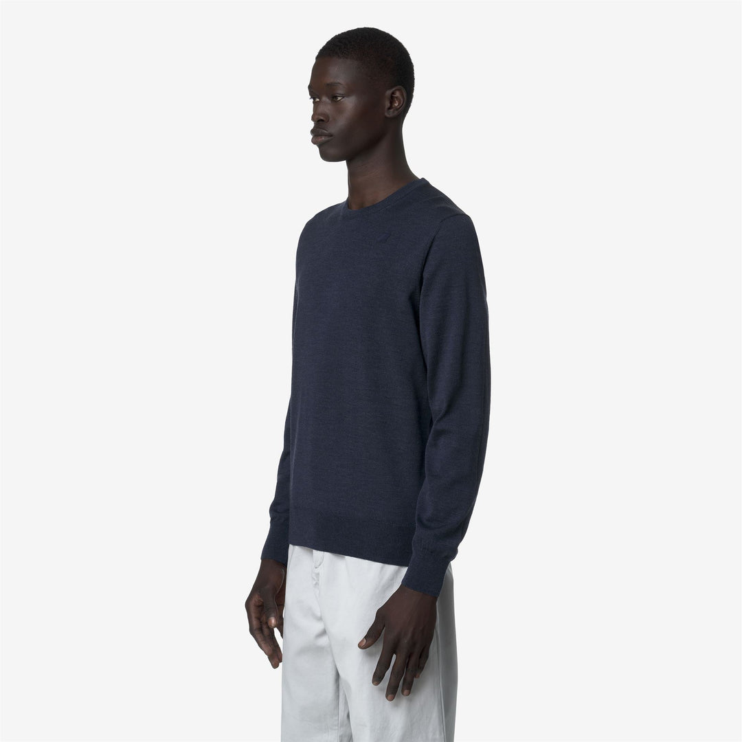 SEBASTIEN MERINO - Knitwear - Pull  Over - MAN - Blue Faded Mel