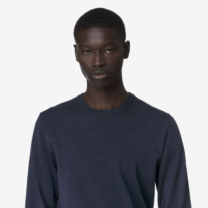 SEBASTIEN MERINO - Knitwear - Pull  Over - MAN - Blue Faded Mel