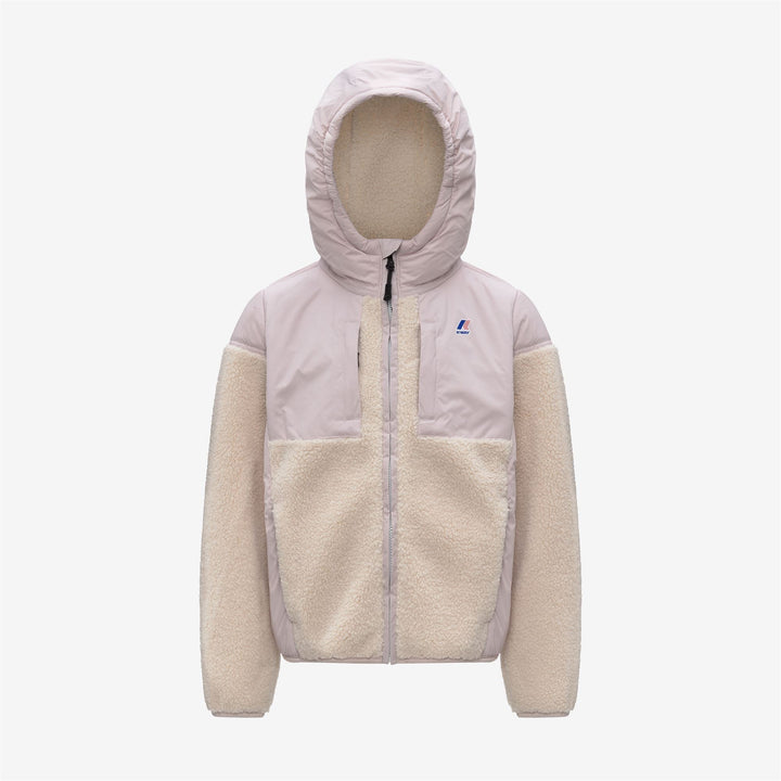 P. SAMSON 4.0 ORSETTO - Fleece - Hoodie Full Zip - KID UNISEX - Rose Hushed--Ecru